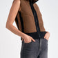 Elan - Zip Up Two Tone Vest