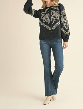 &Merci - Lanie Embroidered Top