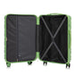 HIFINE Tourist 3-Piece Spinner Wheel Luggage Set in Green