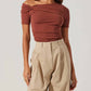 Astr - Saylah Off Shoulder Twist Top