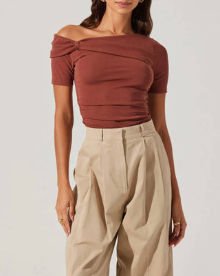 Astr - Saylah Off Shoulder Twist Top