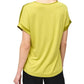 Joseph Ribkoff - Crew Neck Pullover With Rolled Sleeves Top