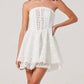 Astr - Deasia Strapless Eyelet Mini Dress