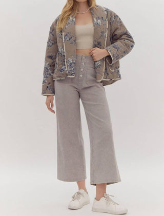 Entro - Layers Of Love Floral Quilted Jacket