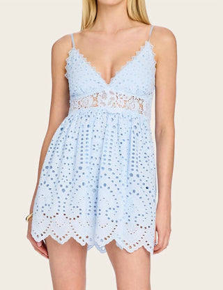 Generation Love - Lilia Cotton Eyelet Mini Dress