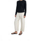 Enza Costa - Linen Open Knit Crewneck Sweater