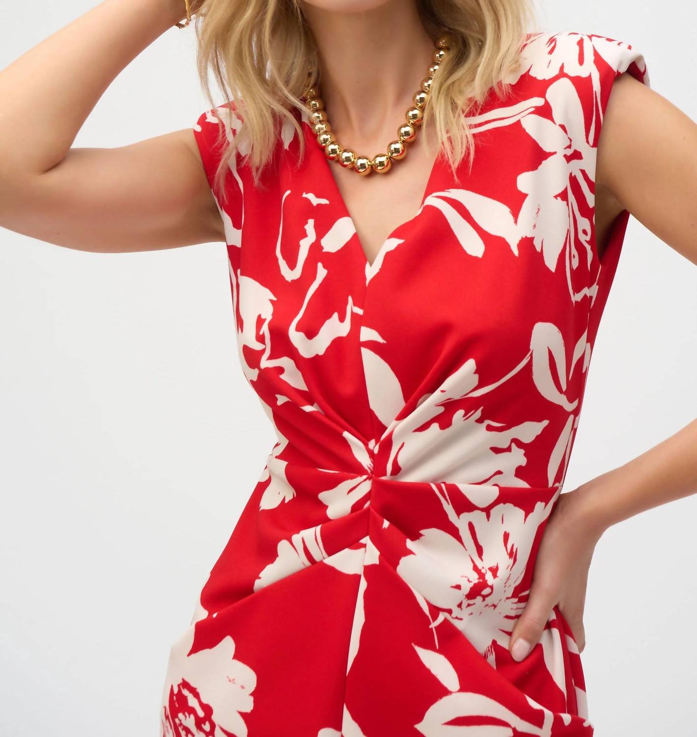 Joseph Ribkoff - Floral Split Front Dress