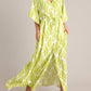 Entro - Leaf Print Maxi Dress