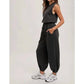 Style Usa - Sleeveless Knit Jumpsuit