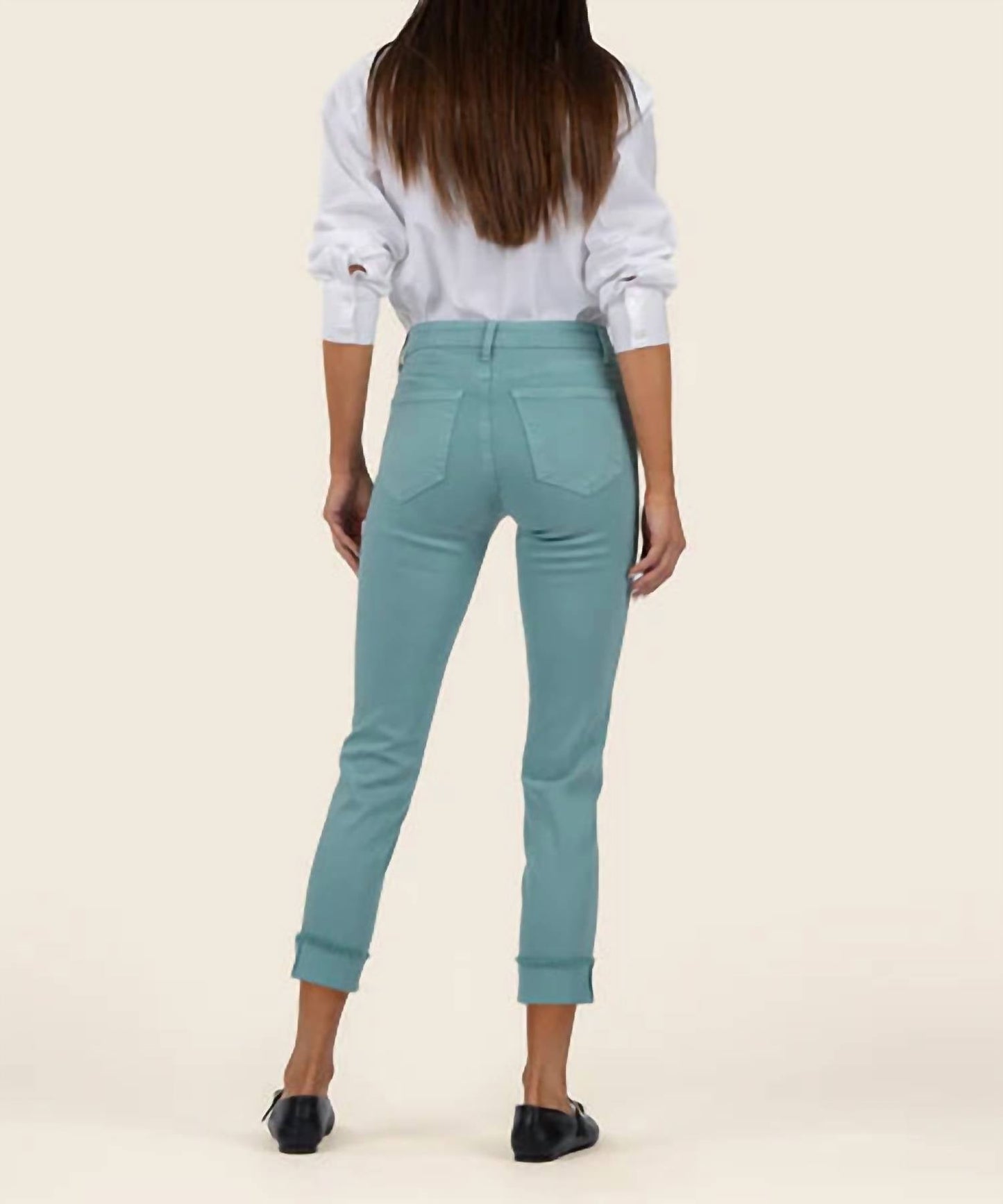 Kut From The Kloth - Amy Crop Straight Leg Roll Up Jean