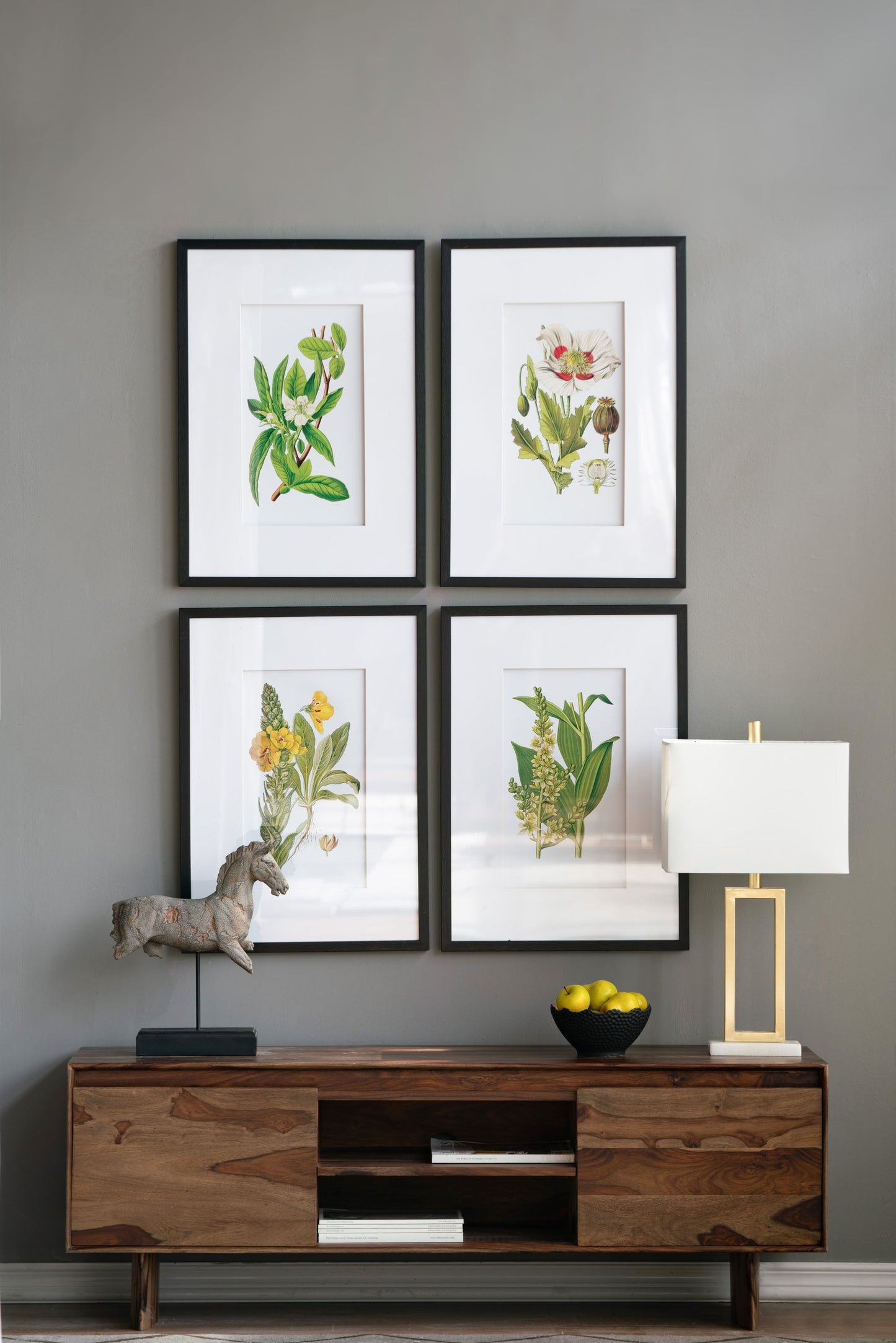 Verdure Elegance™ — Set of 4 Botanical Wall Art Prints