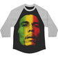 Bob Marley - Men's Tri-color Face Adult Raglan T-shirt