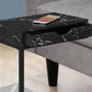 Accent Table, C-Shaped Contemporary & Modern Elegant Design
