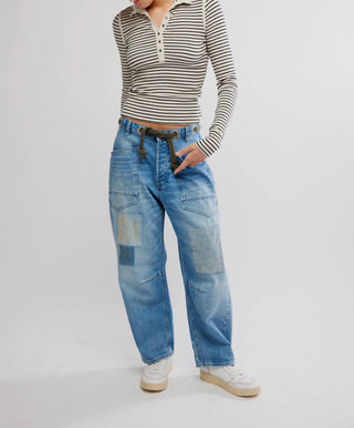 Free People - Lake Henley Stripe Tee