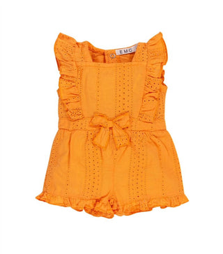 Emc - Kids Square Neckline Eyelet Romper