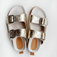Forte Forte - Women's Craquel Leather Buckles Sandals