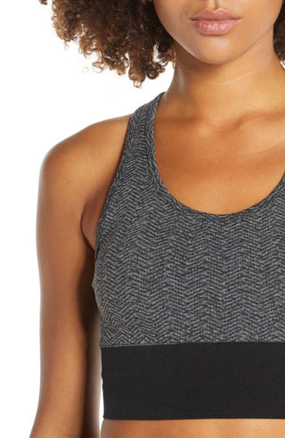 Zella - Longline Racerback Herringbone Sports Bra