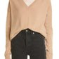 Nordstrom Signature Cashmere V-Neck Sweater - Camel