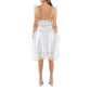Burberry - Chantilly Lace And Ruffle Detail Silk Slip Dress