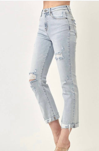 Risen - Mid Rise Vintage Straight Leg Jeans