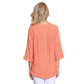 Multiples - Ruffle Hem Woven Top