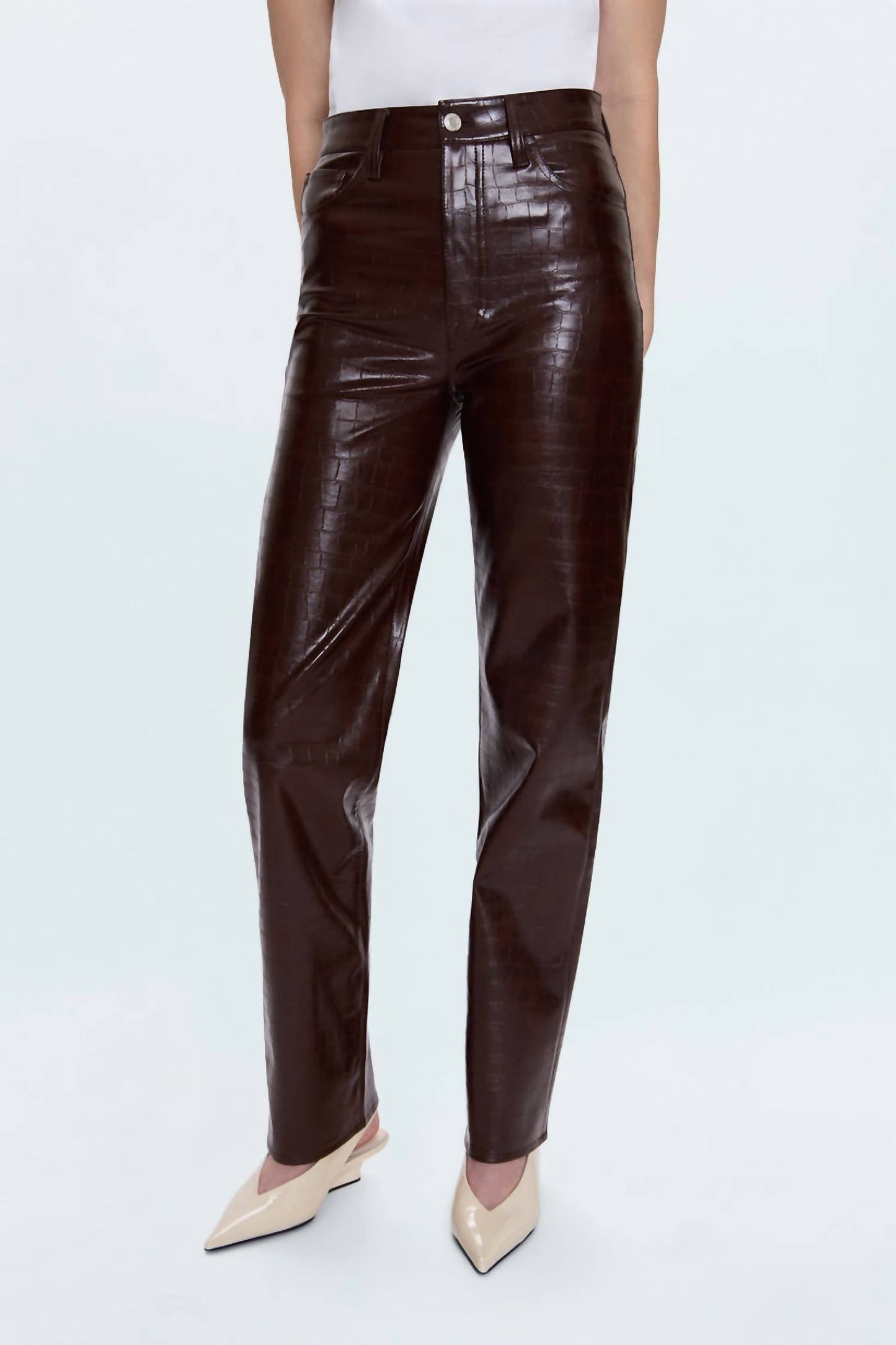 Pistola - Cassie Super High Rise Croc Straight Pant