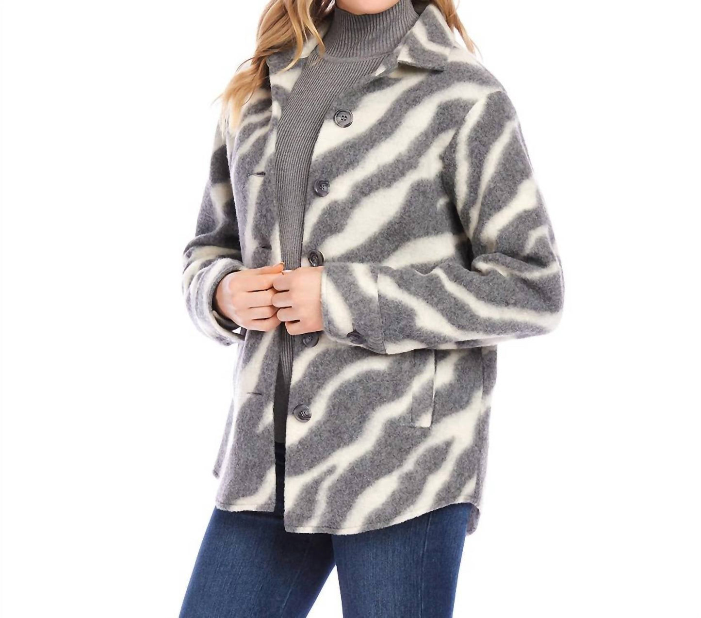 Karen Kane - Brushed Shirt Jacket