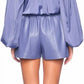 Susana Monaco - Faux Leather Pleated Shorts