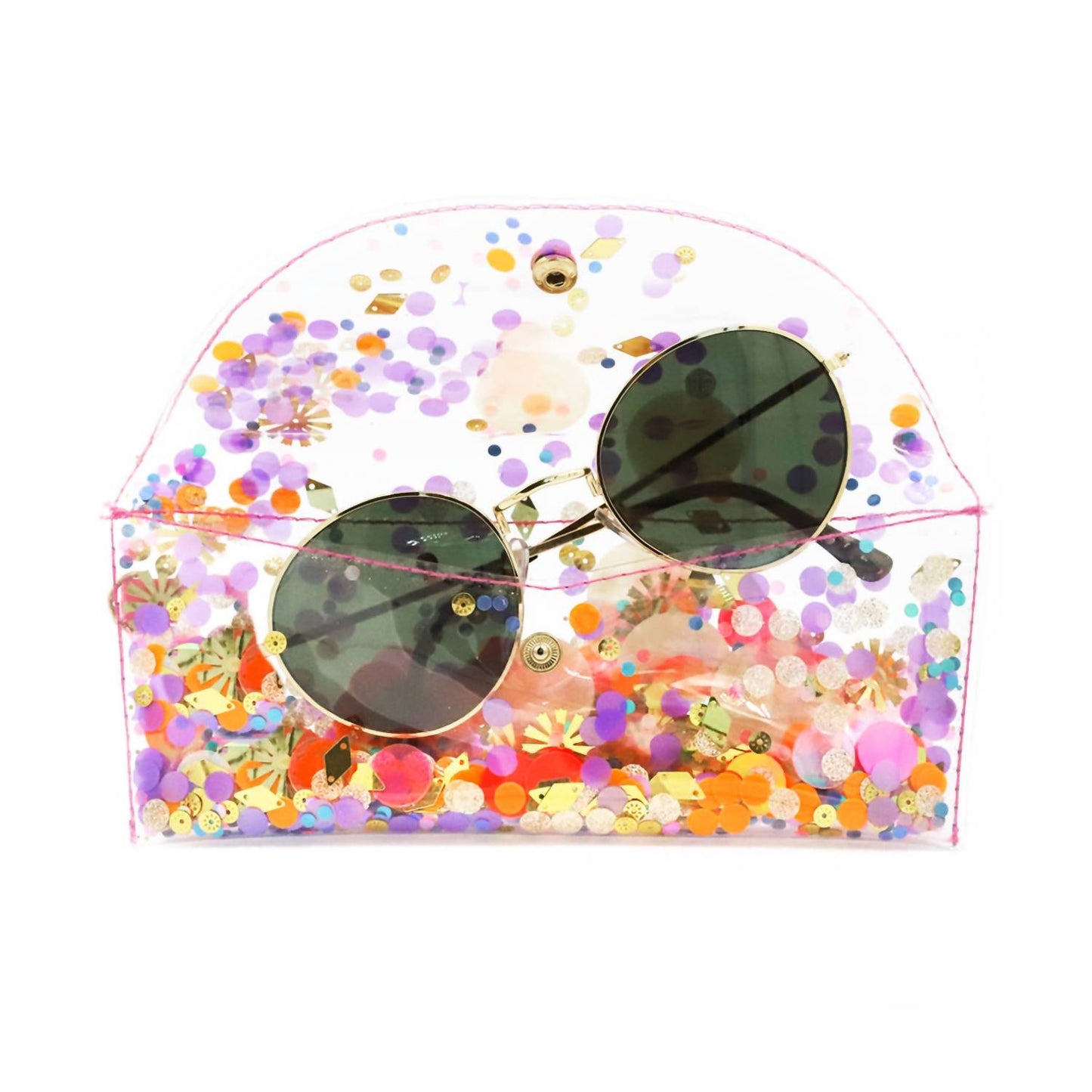 Packed Party - Women's Confetti-filled Sunglass Case