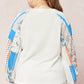 Entro - Mixed Print Long Sleeve Plus Top