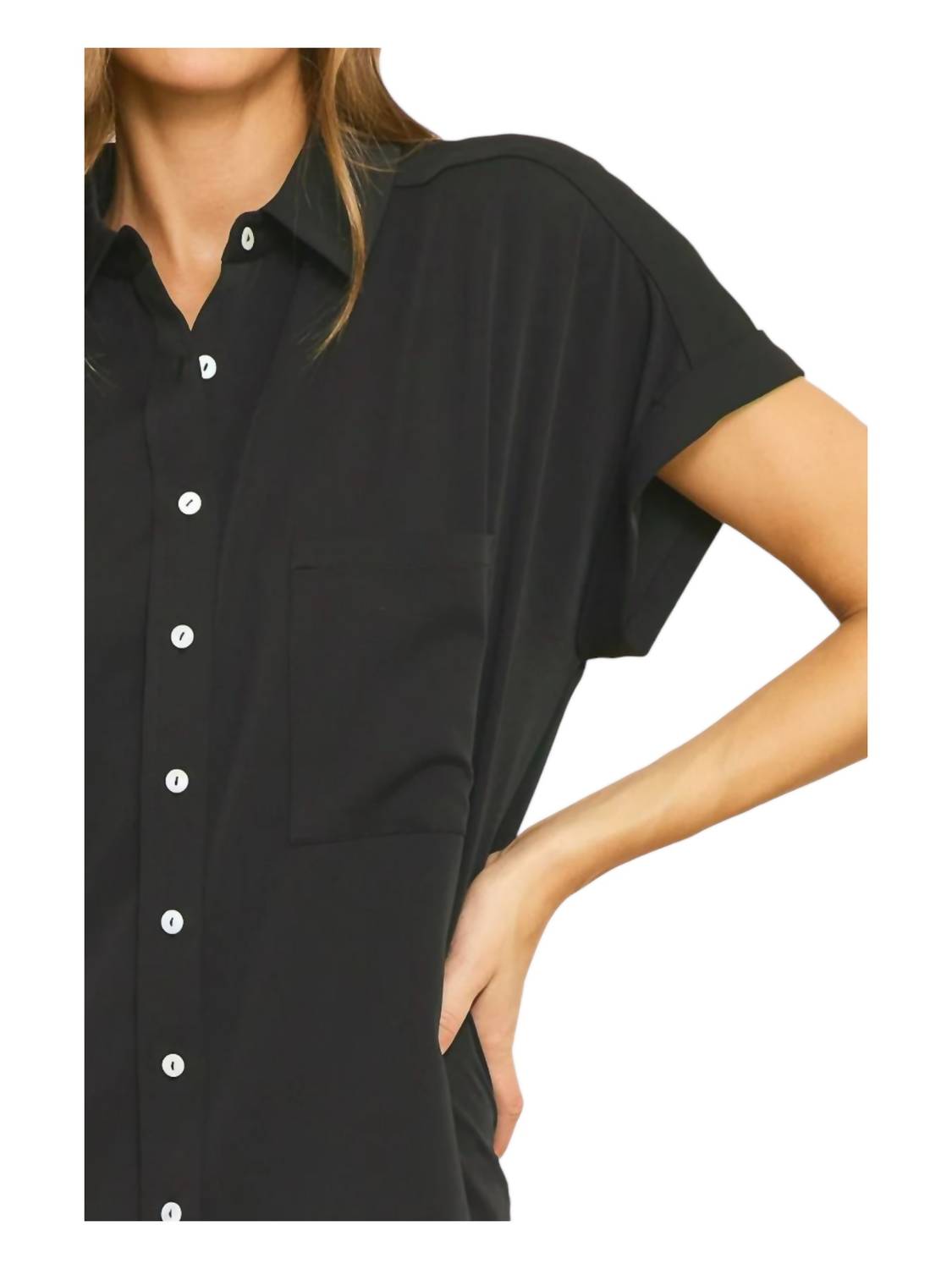 Entro - Button Down Collared Dress