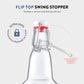 Swing Top Glass Bottles with Airtight Lids- 16 Oz 6 Pack