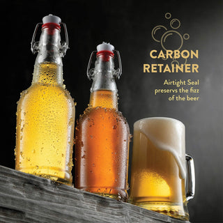 Swing Top Glass Bottles with Airtight Lids- 16 Oz 6 Pack