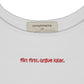 Compliments Flirt First, Argue Later Women's Tank White