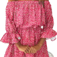 Floral Boho off Shoulder Ruffle Mini Dress