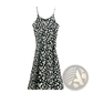 Floral Print Halter Midi Dress for Women