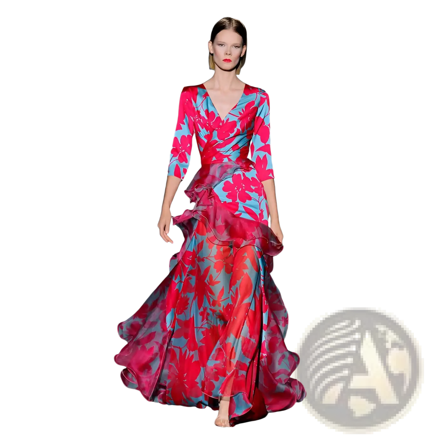 Floral Tiered Maxi Dress with Ruffled Layers