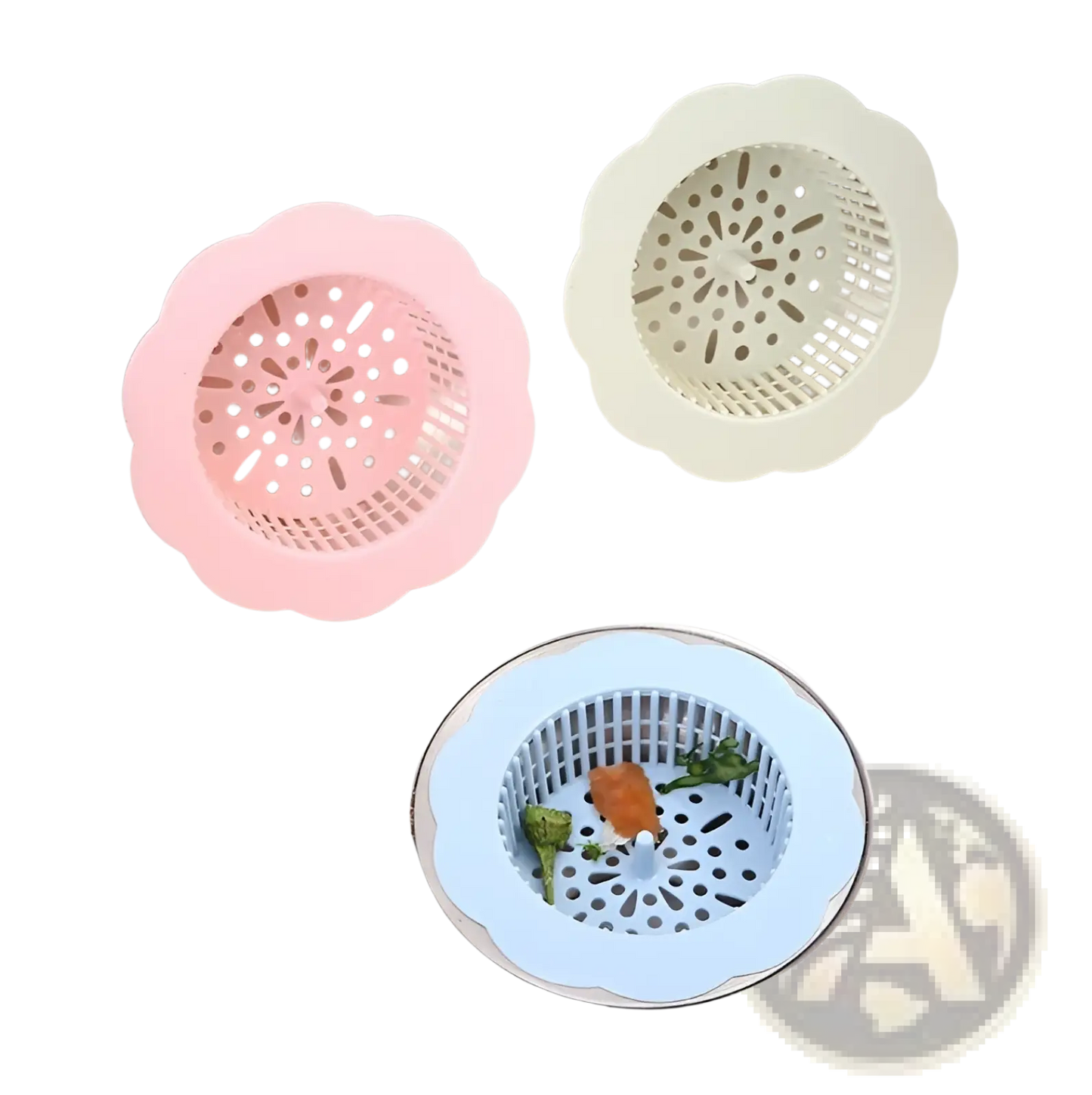 Flower Sink Strainer Kitchen Drain Plug Filter 4 Pack