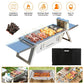 Foldable Charcoal Grill 3 in 1 Stainless Steel Set