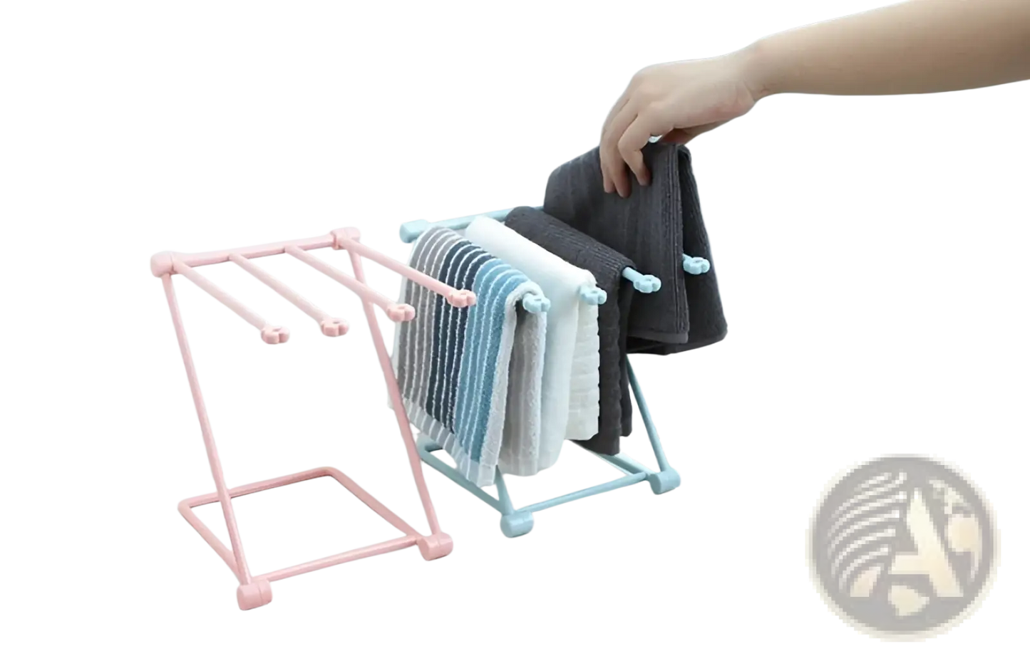 Foldable Dishcloth Rack Kitchen Towel Organizer Shelf