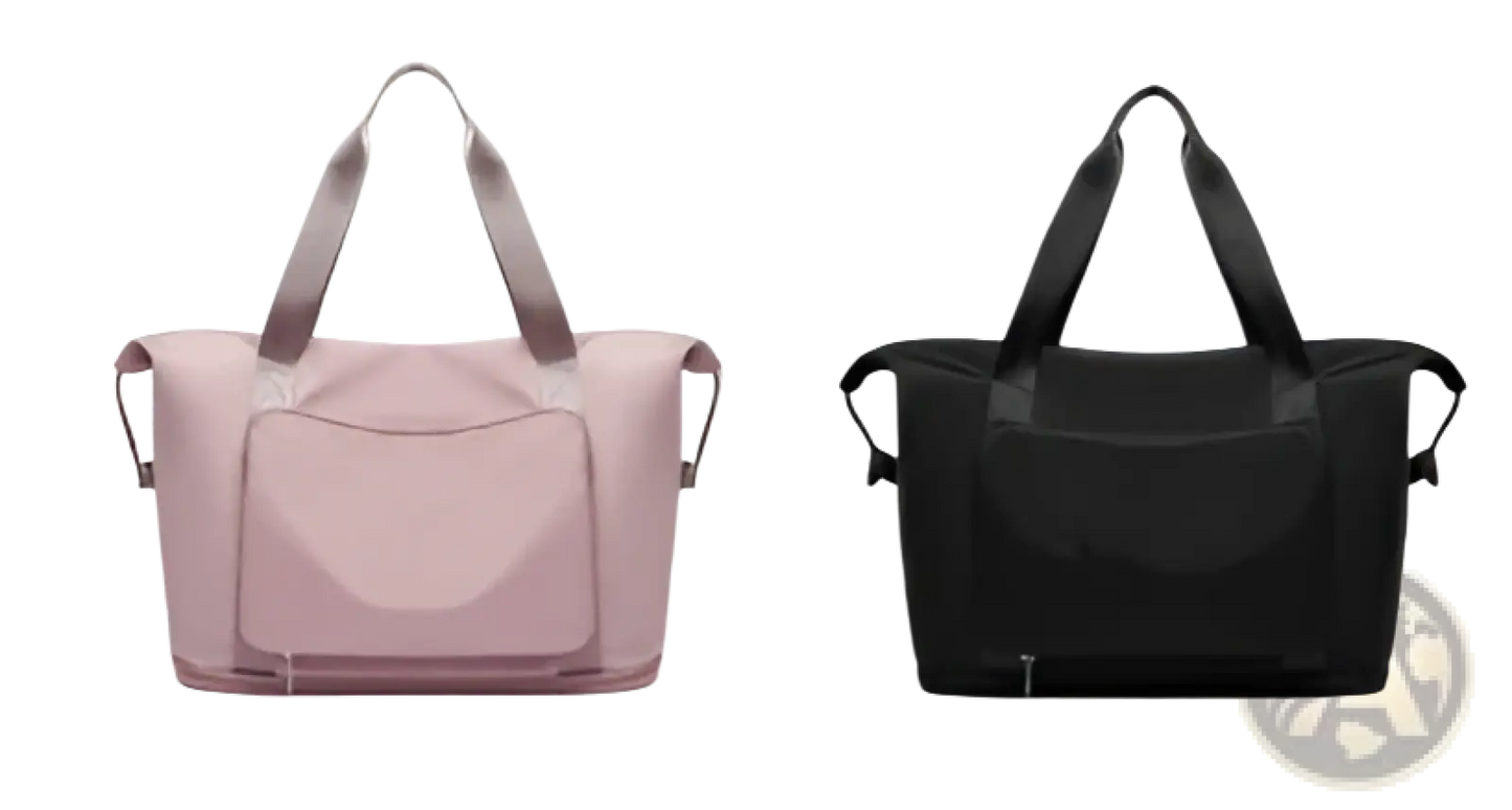 Foldable Gym Bag Waterproof Travel Duffel with Shoe Pocket