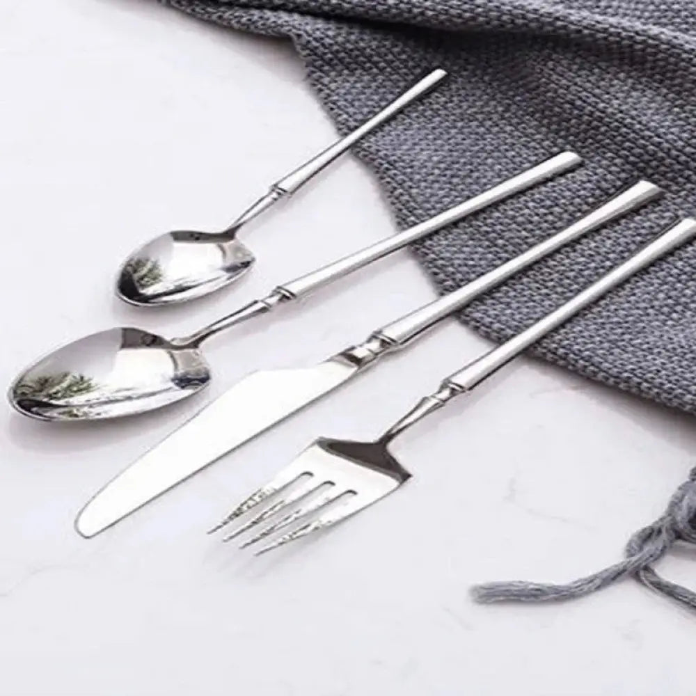 Modern 4-piece Stainless Steel Steak Cutlery Set