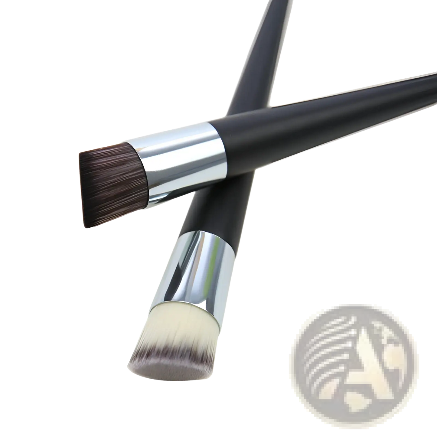 Foundation Brush Wooden Handle Angled Makeup Tool