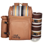 Four Person Insulated Canvas Picnic Backpack with Blanket