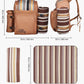 Four Person Insulated Canvas Picnic Backpack with Blanket