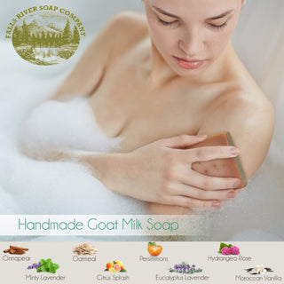 Falls River Soap Goat Milk Soap Bar, Luxury and Handmade, Gluten and Cruelty Free - Moroccan Vanilla, 5 Oz