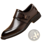 Full Grain Leather Brogue Dress Shoes with Pipe Toe