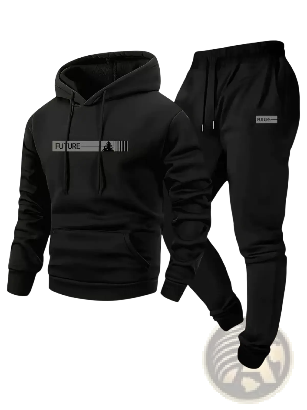 Future Graphic Fleece Hoodie and Jogger Lounge Set