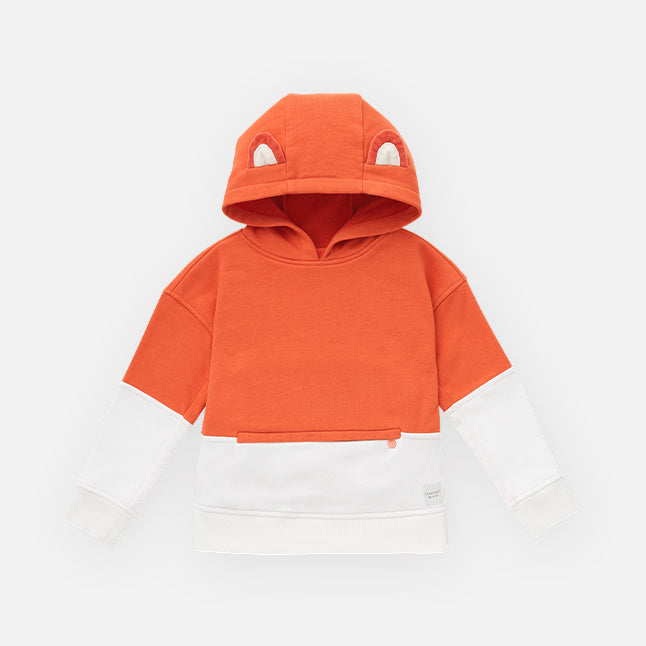 Cubcoats Kids Transforming 2 in 1  Unisex 2-in-1 Pullover Hoodie Orange