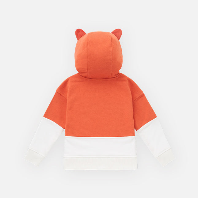 Cubcoats Kids Transforming 2 in 1  Unisex 2-in-1 Pullover Hoodie Orange